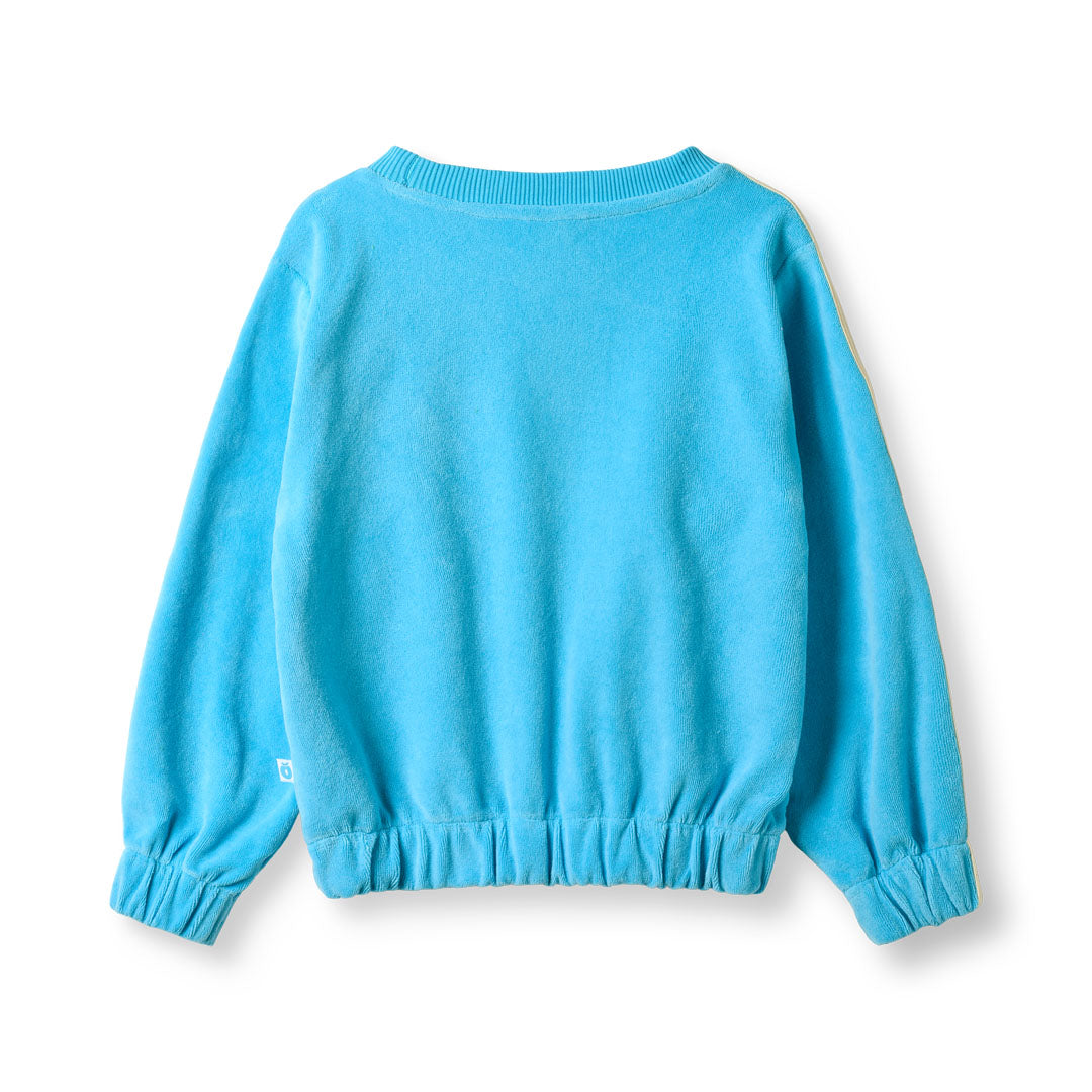 Velour Sweatshirt in Pool Blue-Smafolk-Modern Rascals