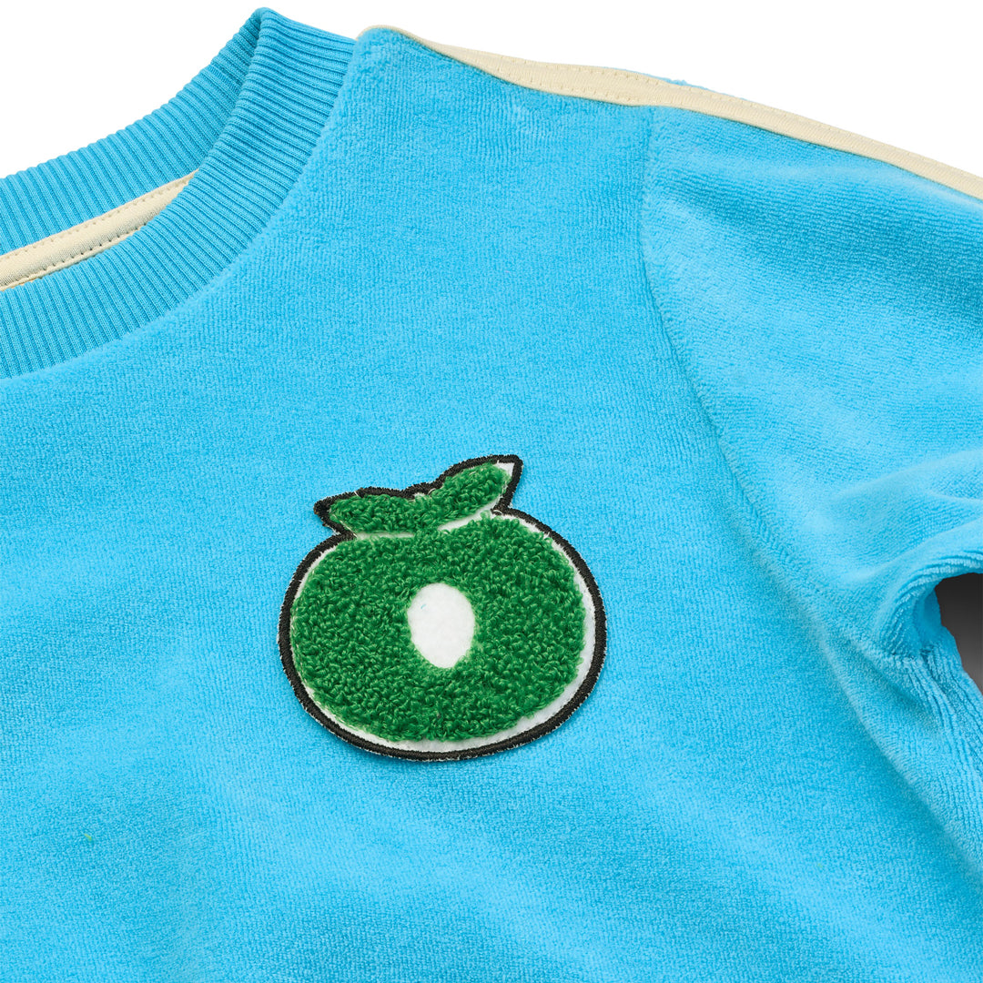 Velour Sweatshirt in Pool Blue-Smafolk-Modern Rascals