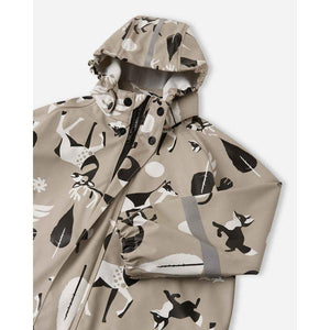 Vesti Waterproof Rain Coat - Earthy Beige-Reima-Modern Rascals