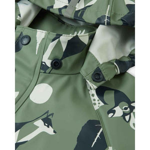 Vesti Waterproof Rain Coat - Green Clay-Reima-Modern Rascals