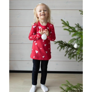 VIENO Long Sleeve Tunic - Hearts in Red-PaaPii-Modern Rascals