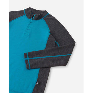 Viihdyn Wool Blend Sweater - Aquatic Blue-Reima-Modern Rascals