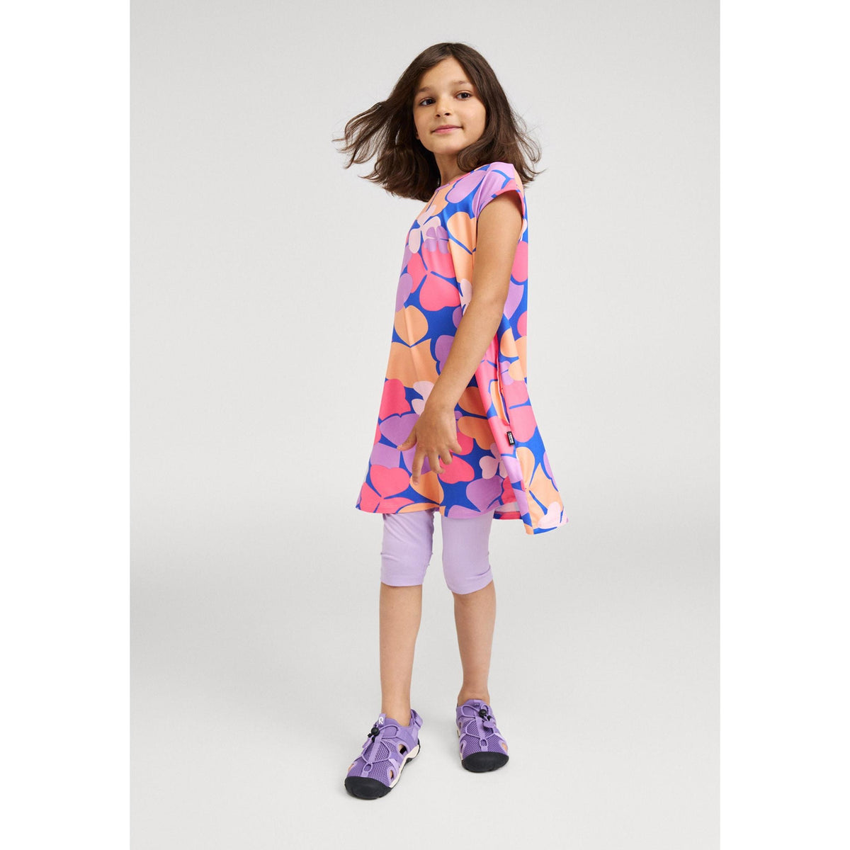 Vilakka Reima UV 40+ Cooling Short Sleeve Dress - Soft Coral - 2 Left Size 8-9 & 9-10 years-Reima-Modern Rascals