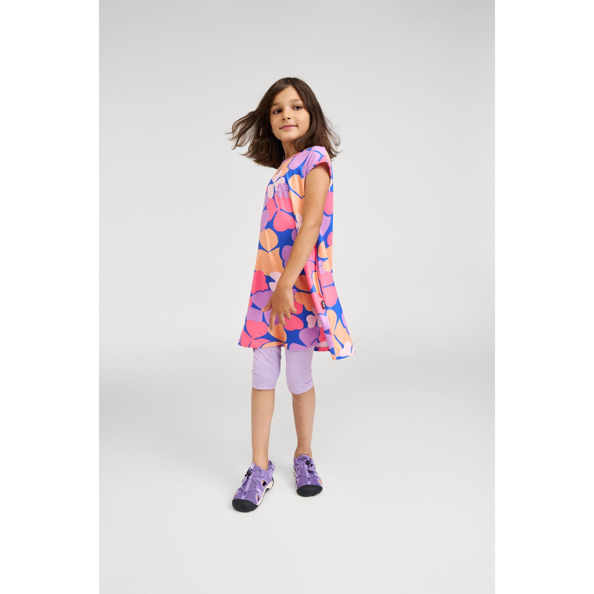 Vilakka Reima UV 40+ Cooling Short Sleeve Dress - Soft Coral - 2 Left Size 8-9 & 9-10 years-Reima-Modern Rascals