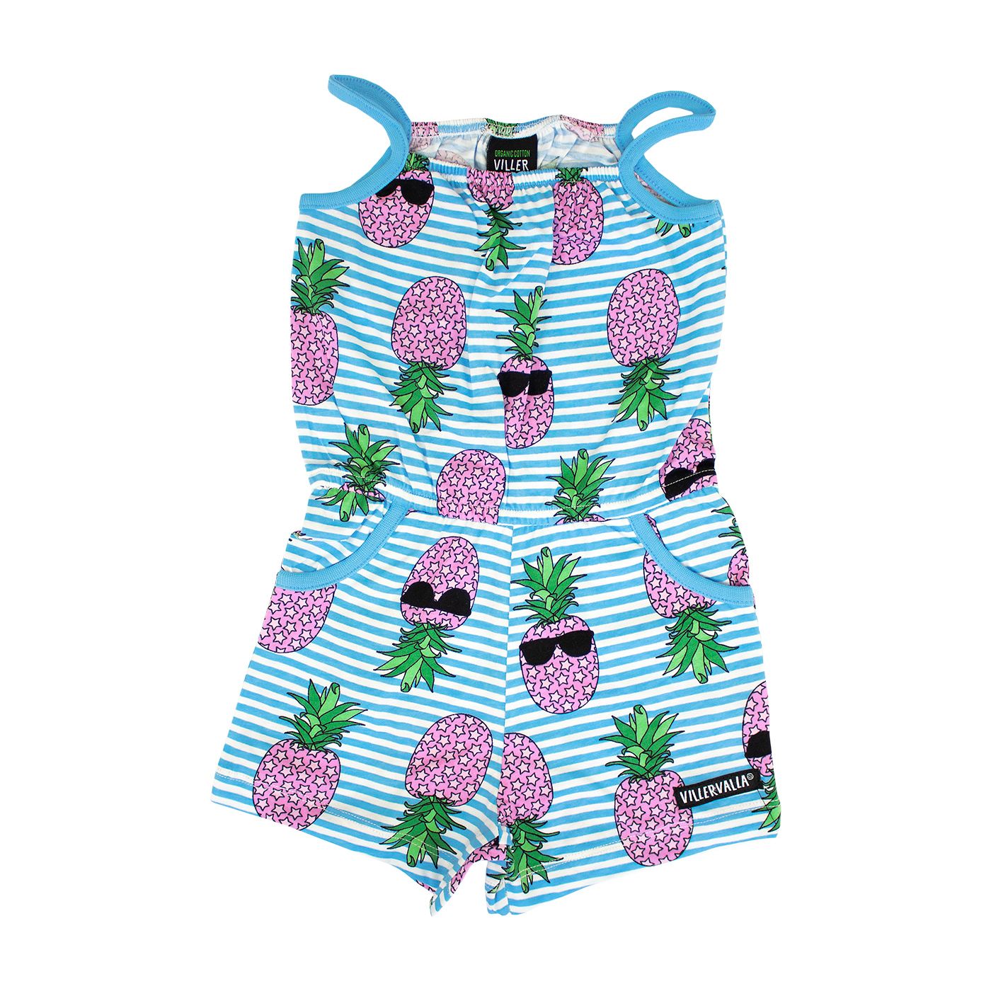 Villervalla Cool Fruit Jumpsuit - Aqua - Multiple Sizes-Warehouse Find-Modern Rascals