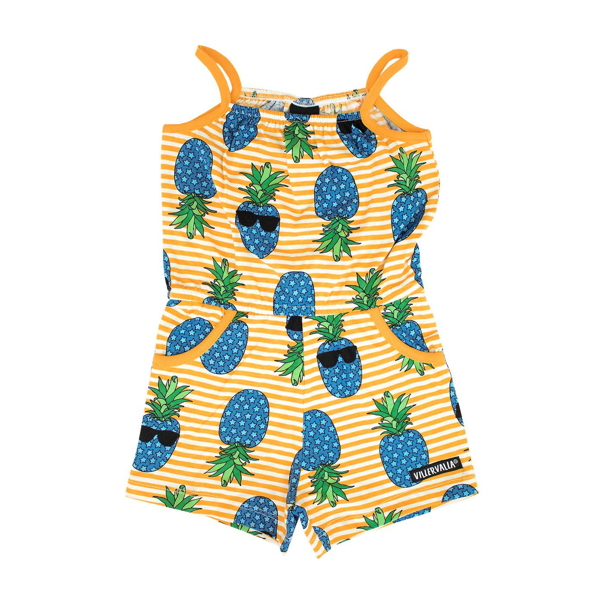Villervalla Cool Fruit Jumpsuit - Tangerine - Multiple Sizes-Warehouse Find-Modern Rascals