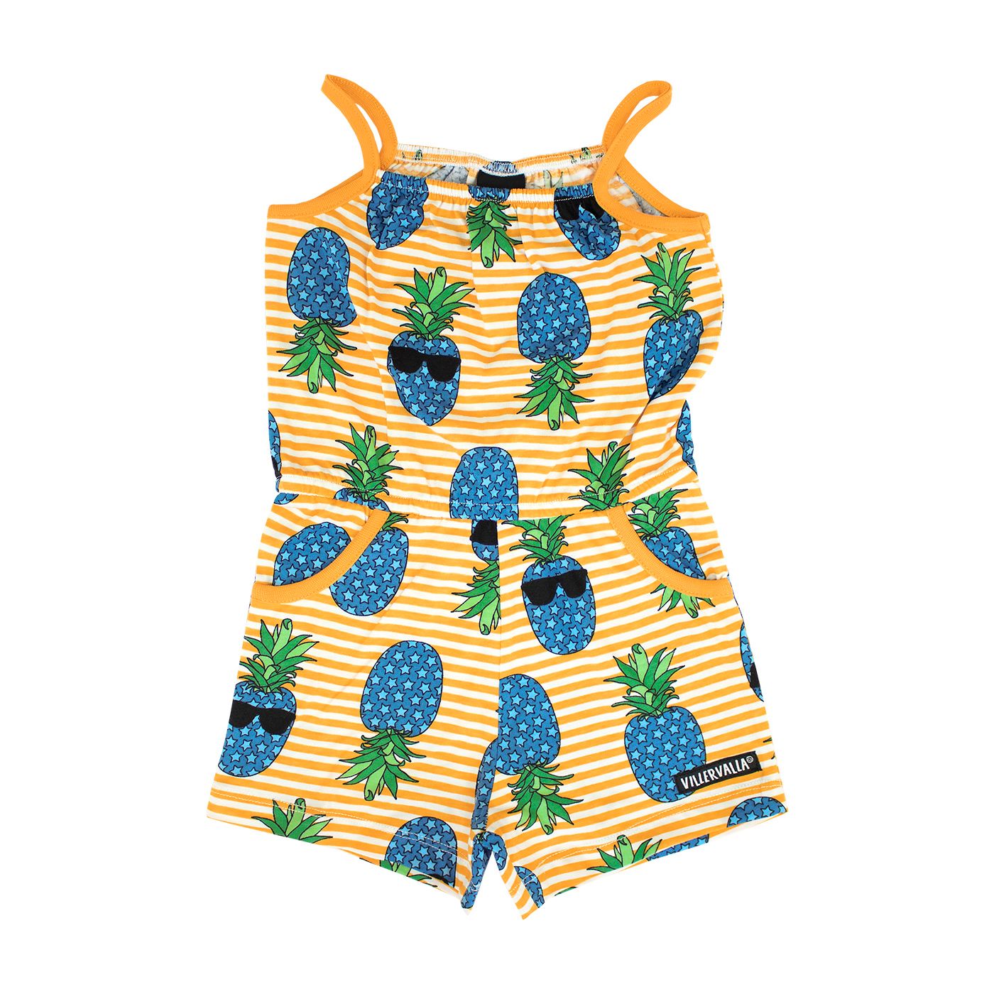 Villervalla Cool Fruit Jumpsuit - Tangerine - Multiple Sizes-Warehouse Find-Modern Rascals