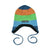 Villervalla Knitted Fleece Lined Hat With Strings in Ottawa Stripe - Size 1-2 Years (48/50)-Warehouse Find-Modern Rascals