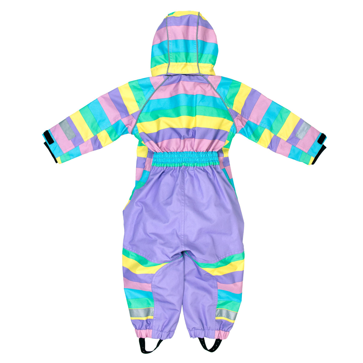 Villervalla Multi Stripe Shell Rain Overall in Botanic - Size 6-12 months (80cm)-Warehouse Find-Modern Rascals