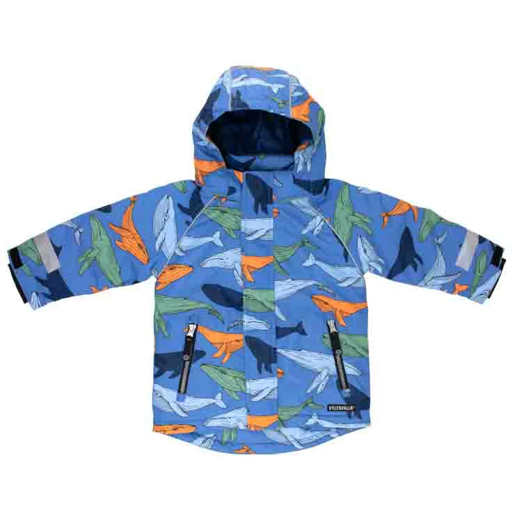 Villervalla Nautic Whale Print Winter Jacket - Size 2-3 years (98cm)-Warehouse Find-Modern Rascals