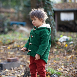 Vintage Green Duffle Coat-Little Green Radicals-Modern Rascals