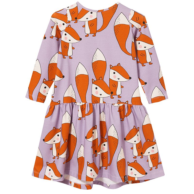 Pink-Orange Fish Puffed Sleeve Dress - 2 Left Size 6-8 & 10-12 years