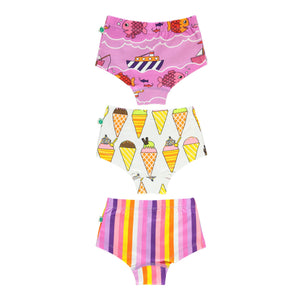 Violet Tulle 3-Pack Brief Set - 2 Left Size 9-10 & 11-12 years-Smafolk-Modern Rascals