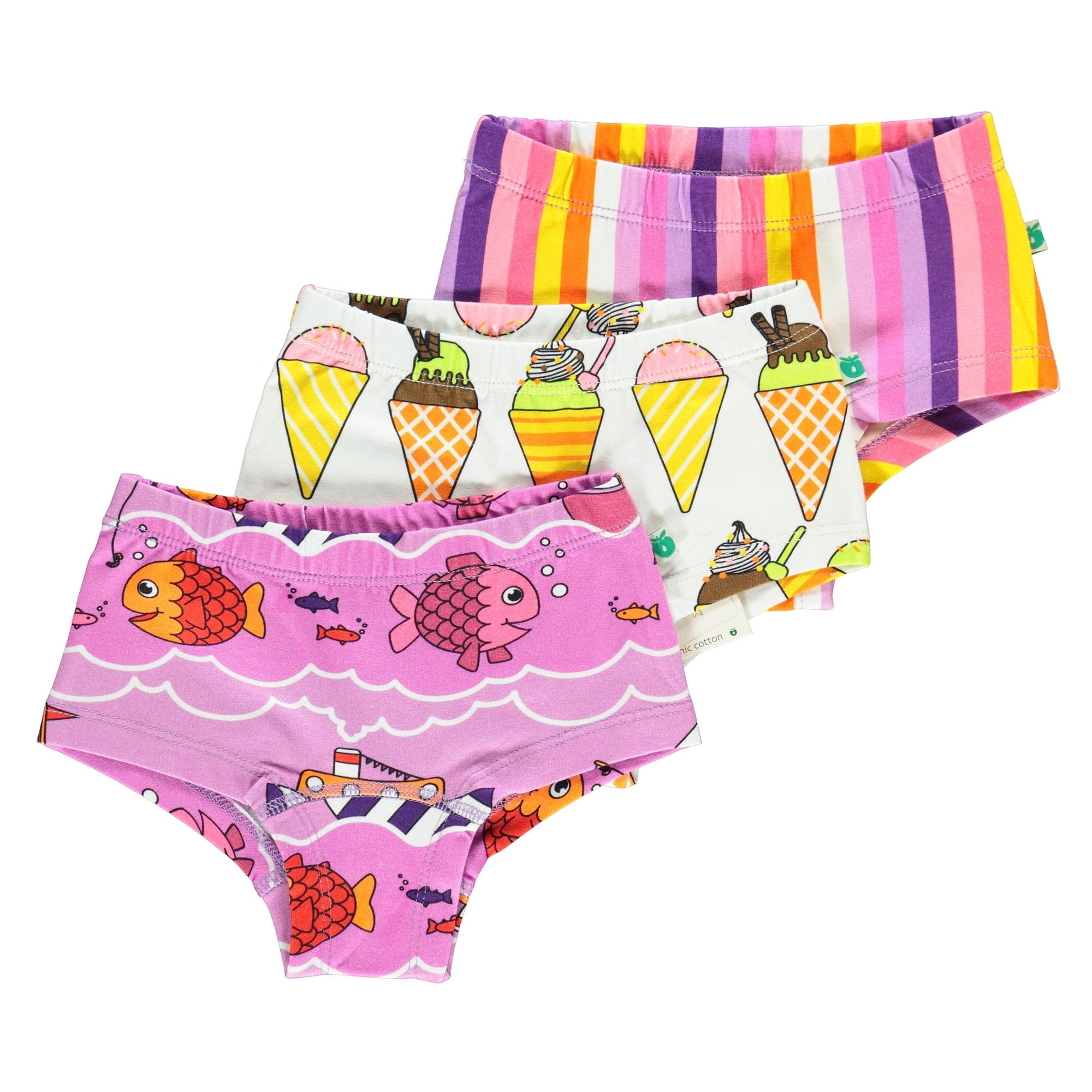 Violet Tulle 3-Pack Brief Set - 2 Left Size 9-10 & 11-12 years-Smafolk-Modern Rascals