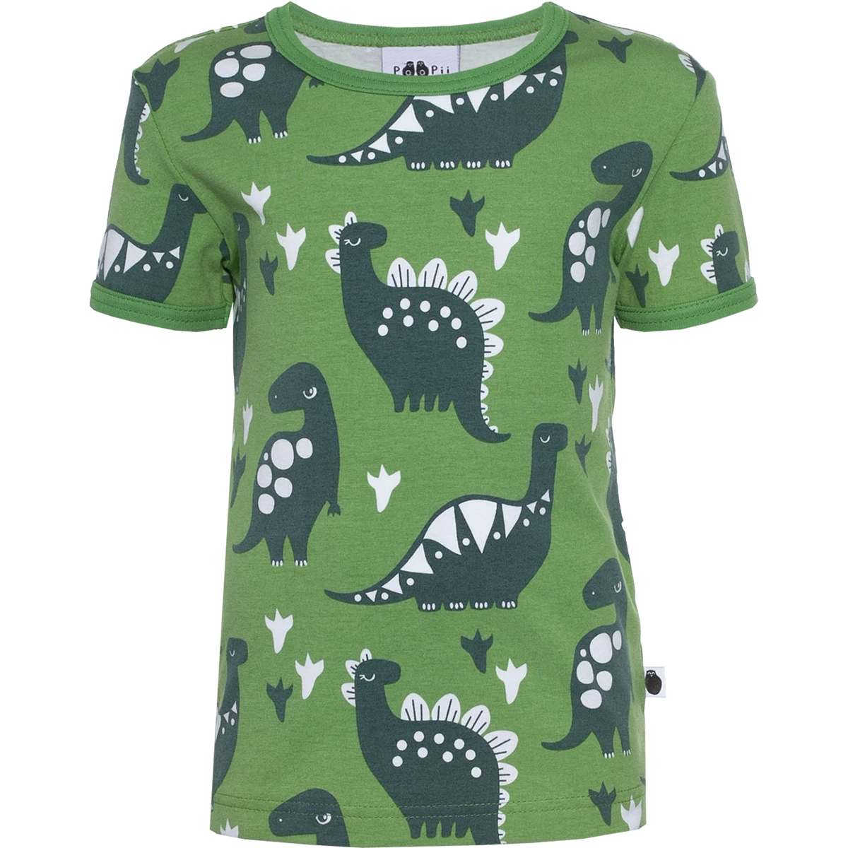 VISA Short Sleeve Shirt - Dinosaur in Forest and Dark Green - 1 Left Size 9-10 years-PaaPii-Modern Rascals