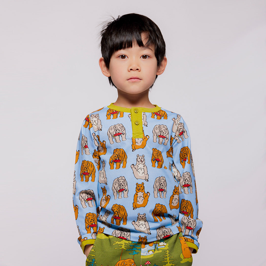 Wagener Long Sleeve Shirt With Bears-Smafolk-Modern Rascals