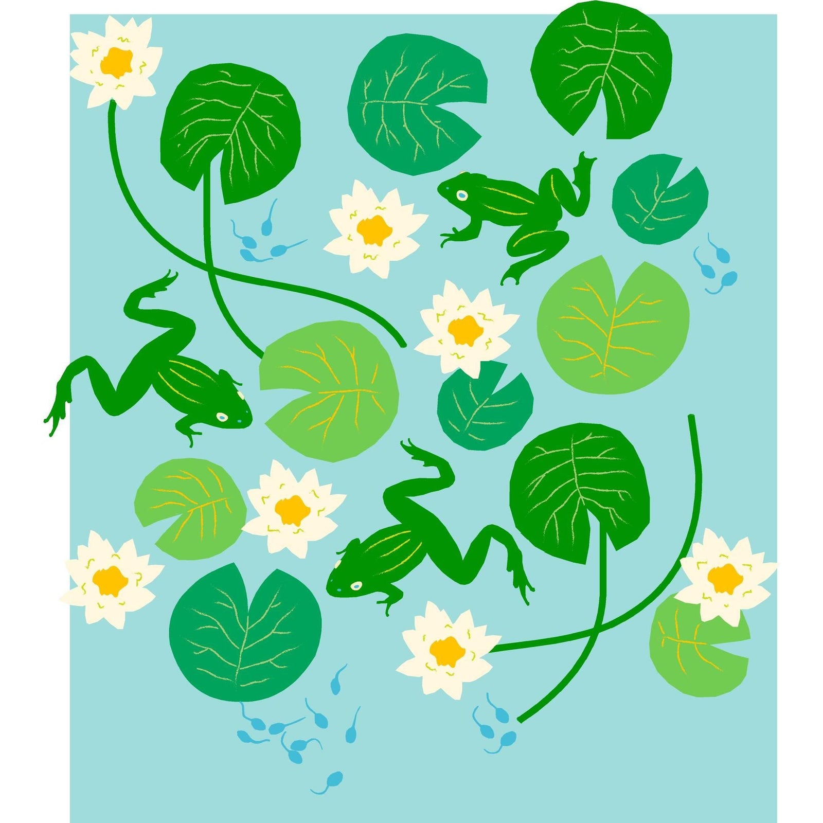 Water Lilies Double Layer Hat-Duns Sweden-Modern Rascals