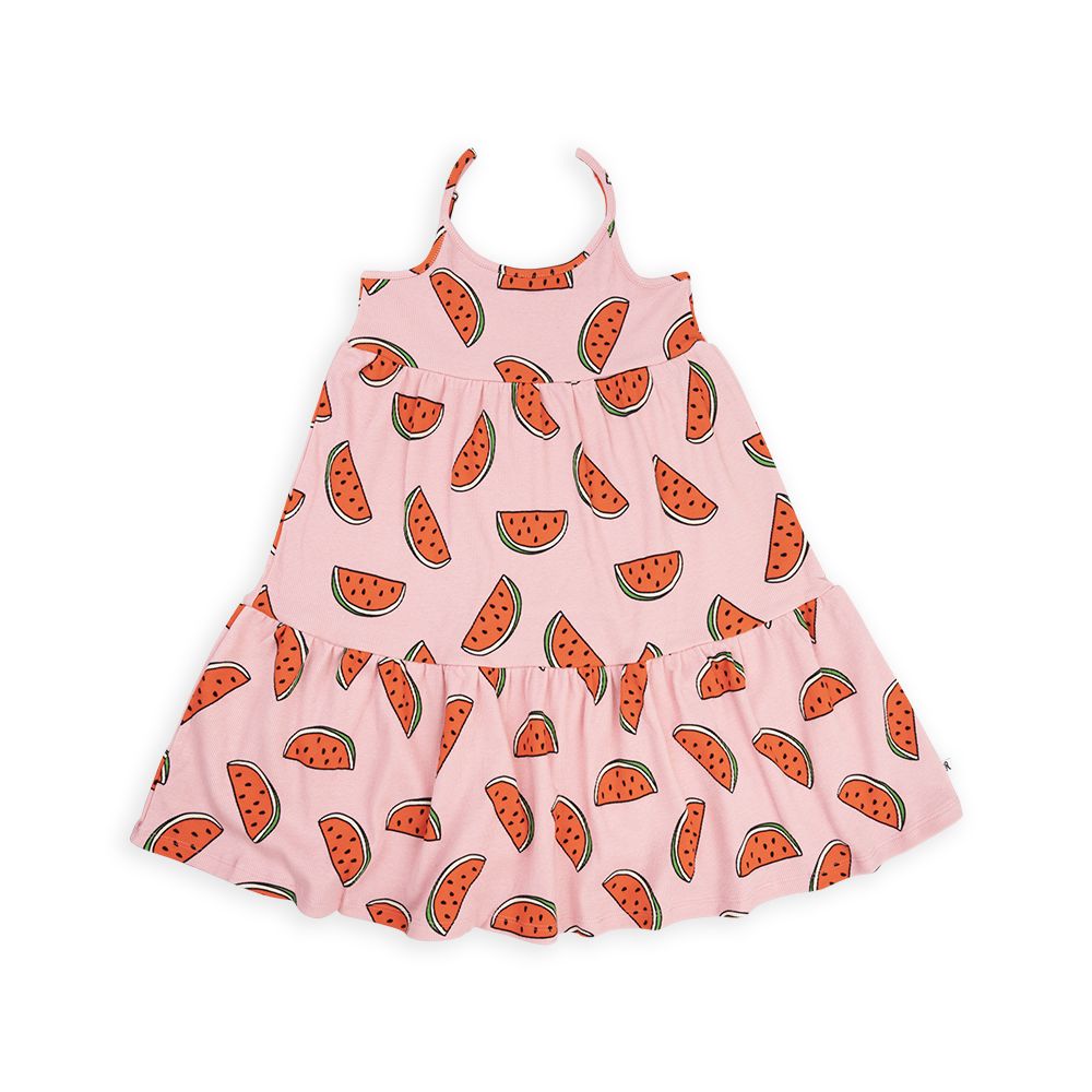 Watermelon Flared Halter Dress - 1 Left Size 12-14 years-CARLIJNQ-Modern Rascals