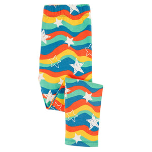 Wavy Stars Cozy Leggings-Frugi-Modern Rascals