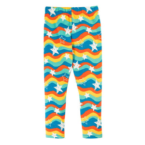 Wavy Stars Cozy Leggings-Frugi-Modern Rascals