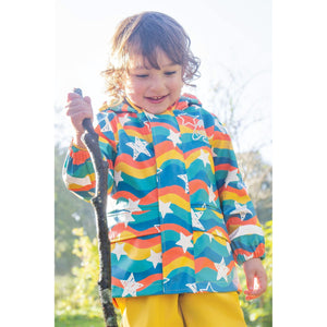 Wavy Stars Printed Puddle Buster Coat-Frugi-Modern Rascals