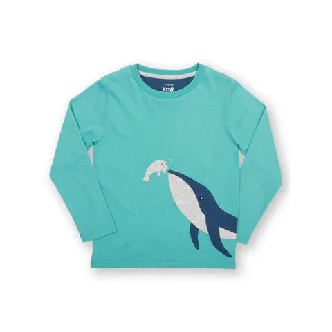 Whale And Manatee Long Sleeve T-Shirt - 2 Left Size 8-9 & 9-11 years-Kite-Modern Rascals