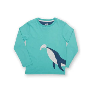 Whale And Manatee Long Sleeve T-Shirt - 2 Left Size 8-9 & 9-11 years-Kite-Modern Rascals