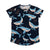 Whale Navy Short Sleeve Shirt-Mullido-Modern Rascals