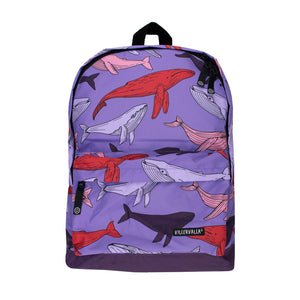 Whale Print Backback - Assorted Colours-Villervalla-Modern Rascals