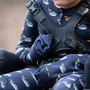 Whale Song Adaptive Suit With Poppers - 2 Left Size 5-6 years-Little Green Radicals-Modern Rascals