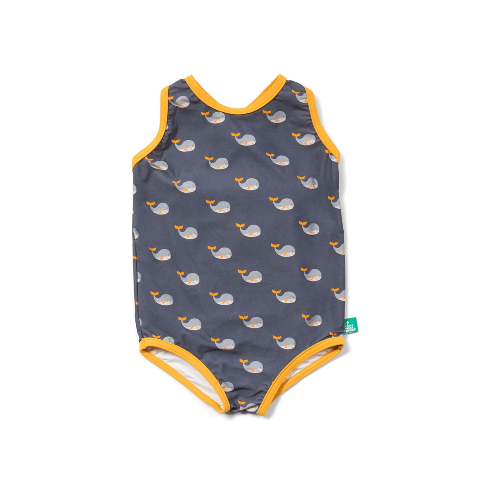 Whale Song Swimsuit - 1 Left Size 7-8 years-Little Green Radicals-Modern Rascals