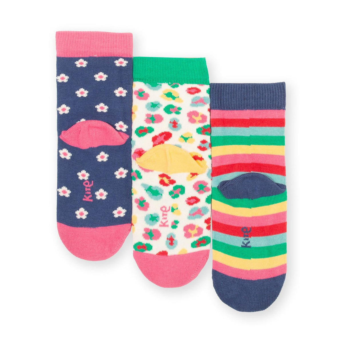 Wild And Free Socks - 3 Pack - 2 Left Size 7-10 & 11+ years-Kite-Modern Rascals