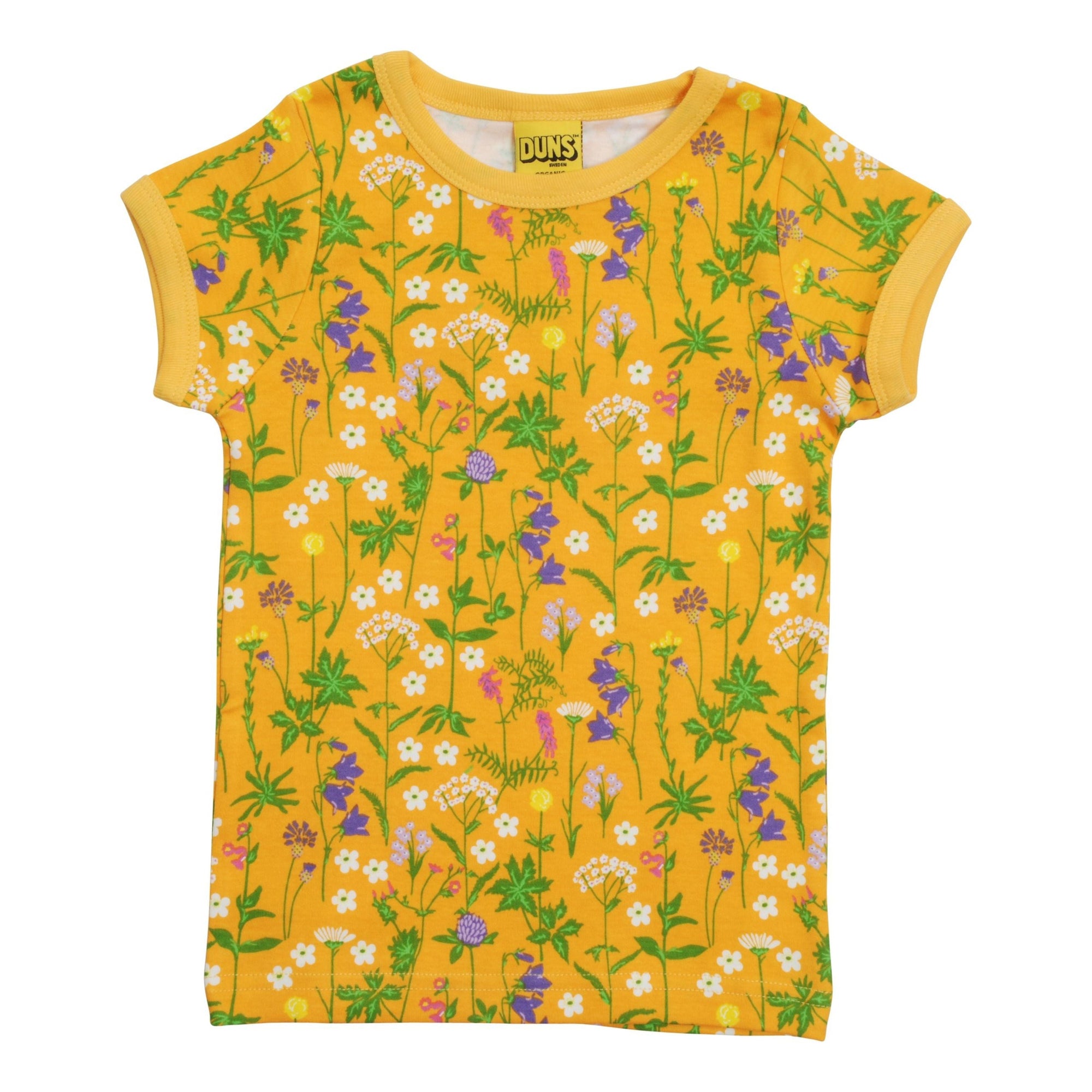 Wildflowers - Orange Short Sleeve Shirt-Duns Sweden-Modern Rascals