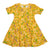 Wildflowers - Orange Short Sleeve Skater Dress-Duns Sweden-Modern Rascals