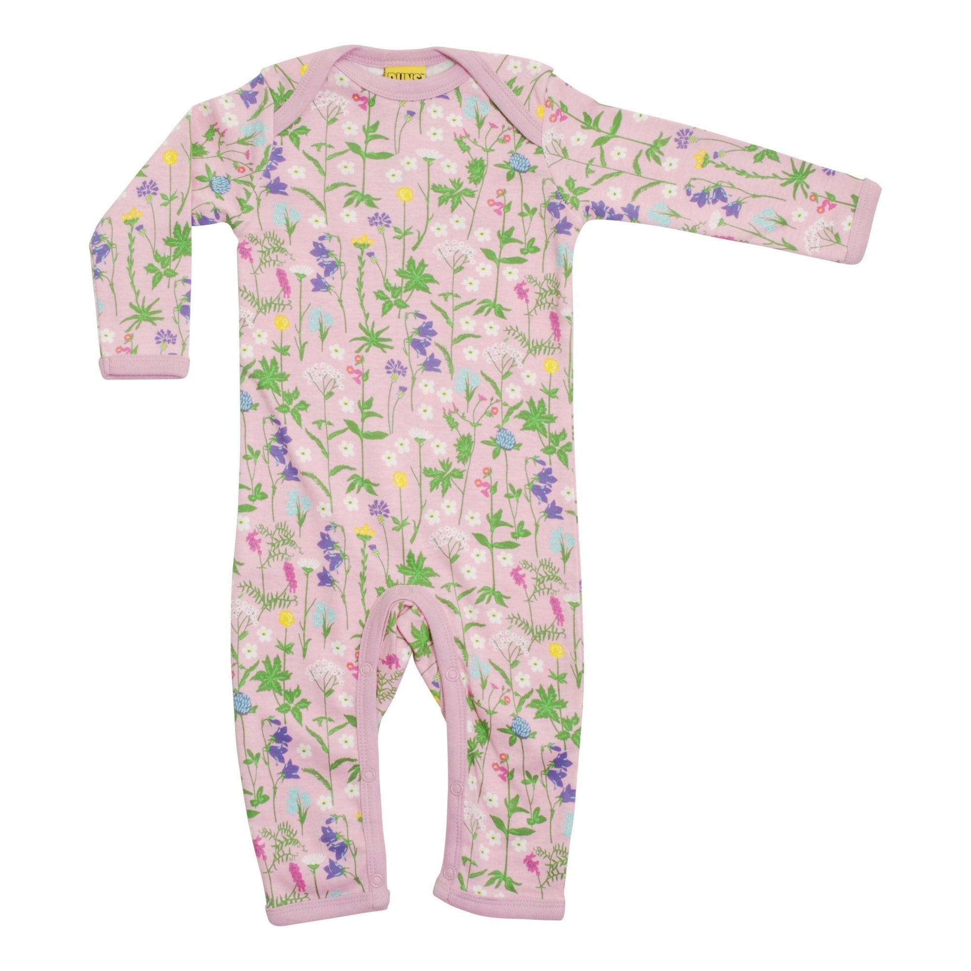 Wildflowers - Pink Long Sleeve Suit - 1 Left Size 2-4 months-Duns Sweden-Modern Rascals