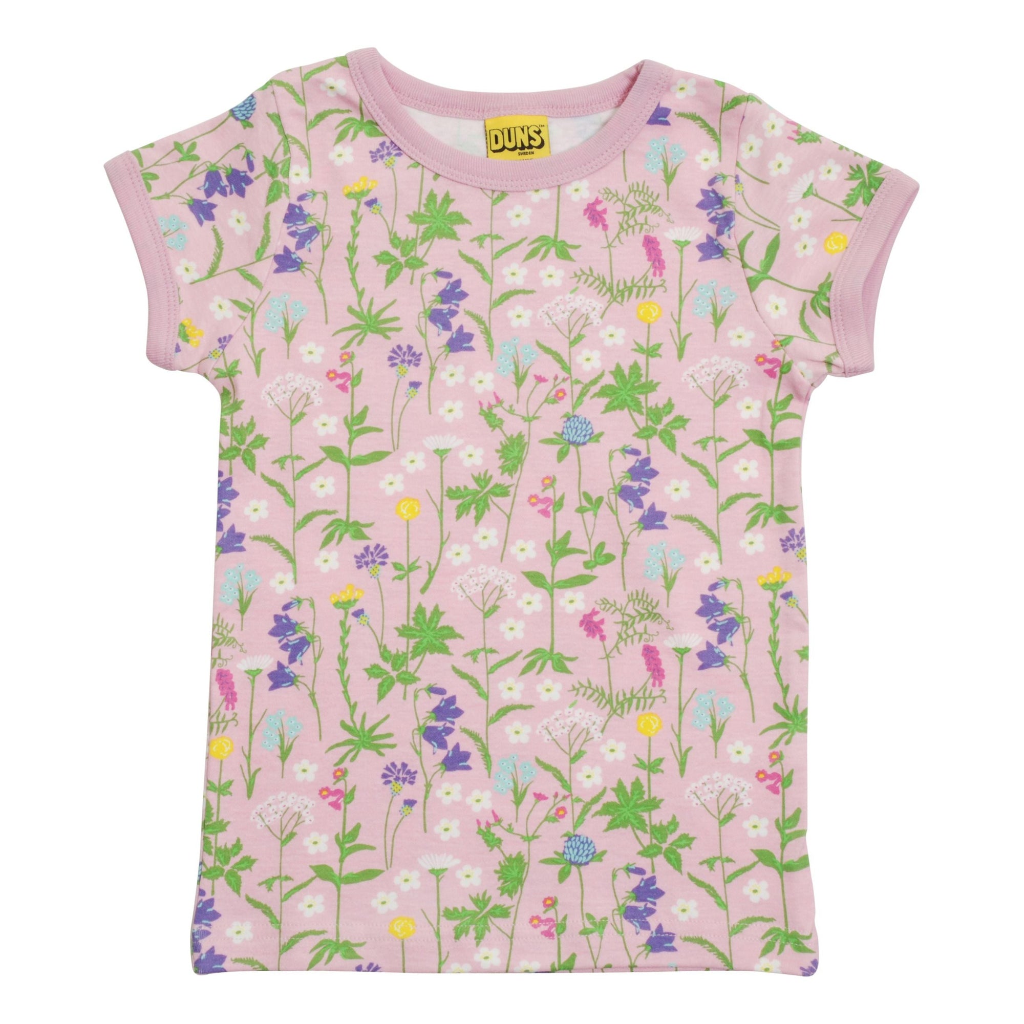 Wildflowers - Pink Short Sleeve Shirt-Duns Sweden-Modern Rascals