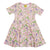 Wildflowers - Pink Short Sleeve Skater Dress - 2 Left Size 9-10 & 11-12 years-Duns Sweden-Modern Rascals