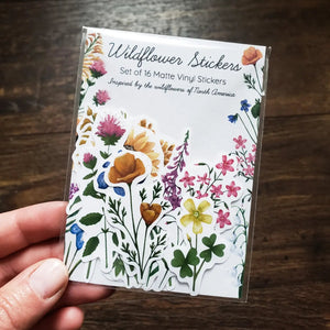Wildflowers - Set of 16 Matte Stickers-Stephanie Hathaway Designs-Modern Rascals