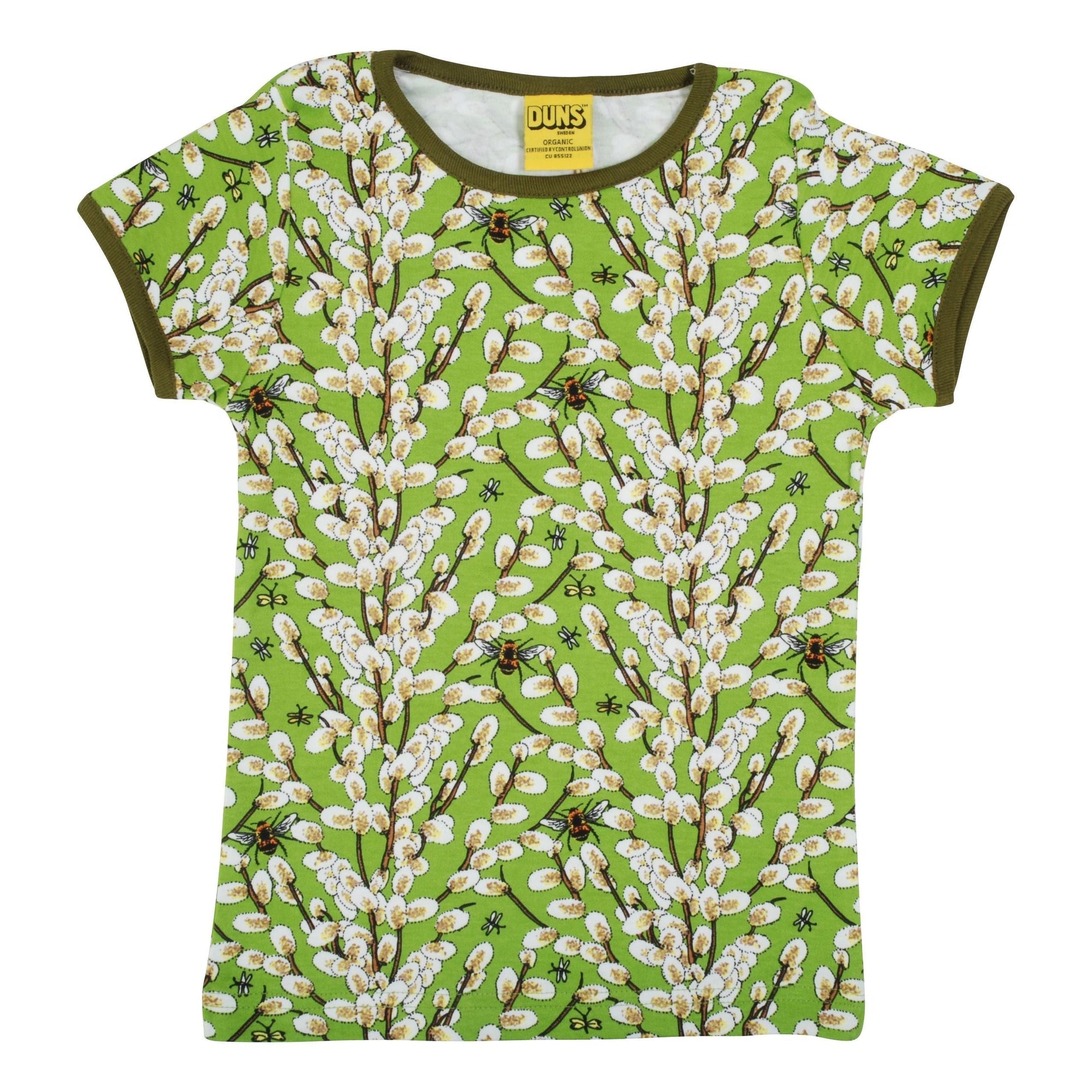 Willow - Greenery Short Sleeve Shirt - 1 Left Size 9-10 years-Duns Sweden-Modern Rascals