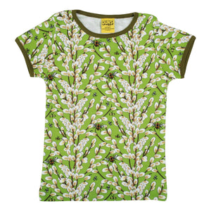 Willow - Greenery Short Sleeve Shirt - 2 Left Size 7-8 & 9-10 years-Duns Sweden-Modern Rascals