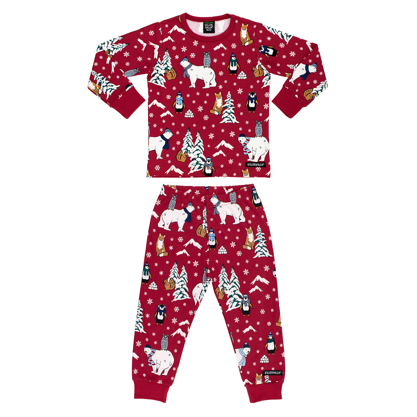 Winter Animals Long Sleeve Shirt and Pant Set - Chili-Villervalla-Modern Rascals