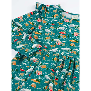 Winter Drives Annika Skater Dress-Frugi-Modern Rascals