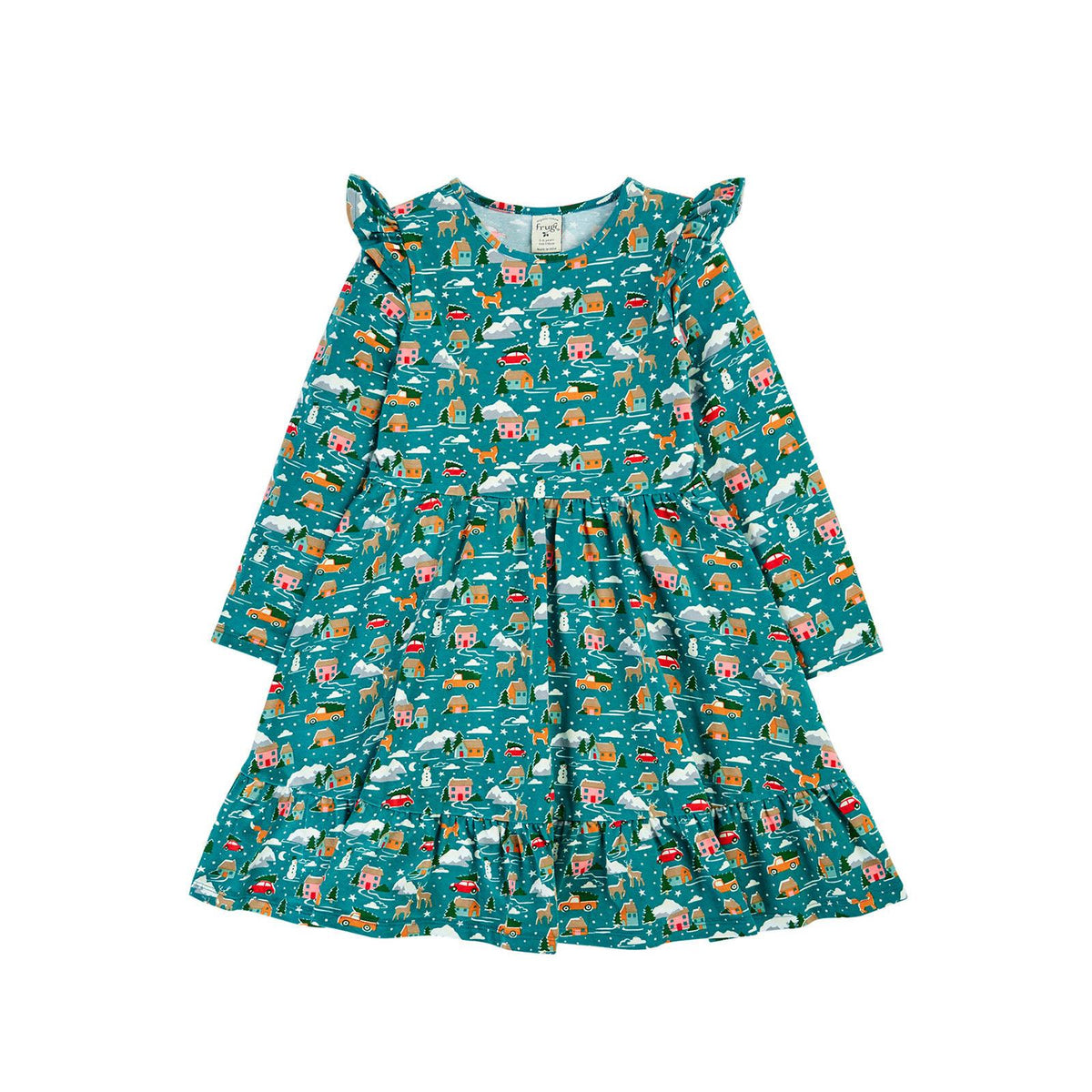 Winter Drives Annika Skater Dress-Frugi-Modern Rascals