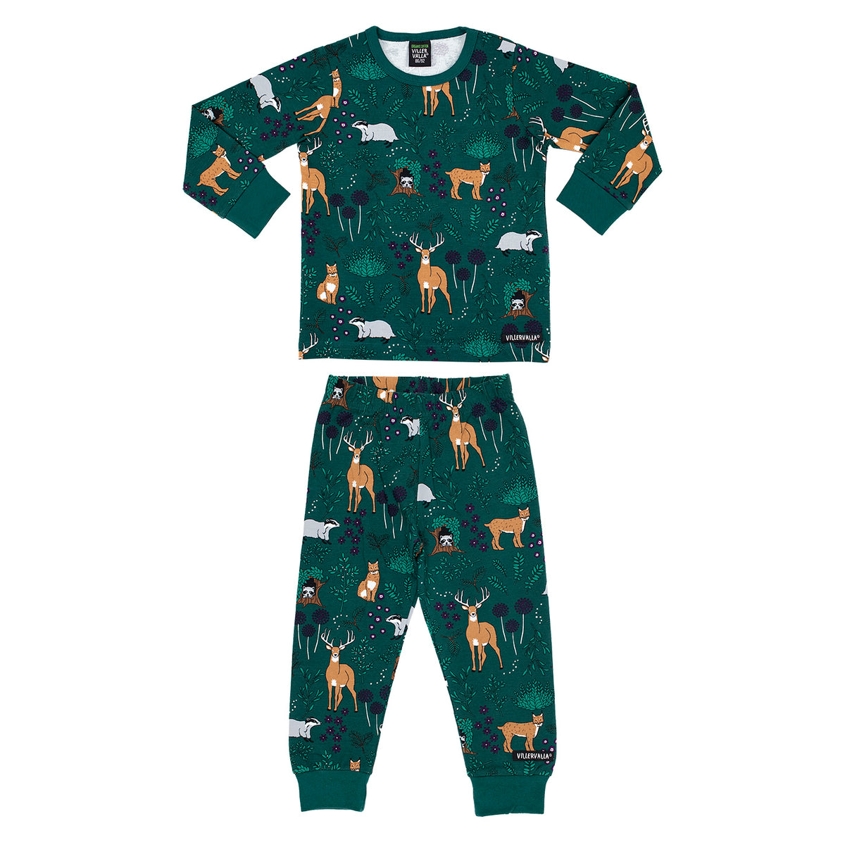 Winter Forest Long Sleeve Shirt and Pant Set - Cypress - 2 Left Size 2-4 & 4-6 years-Villervalla-Modern Rascals