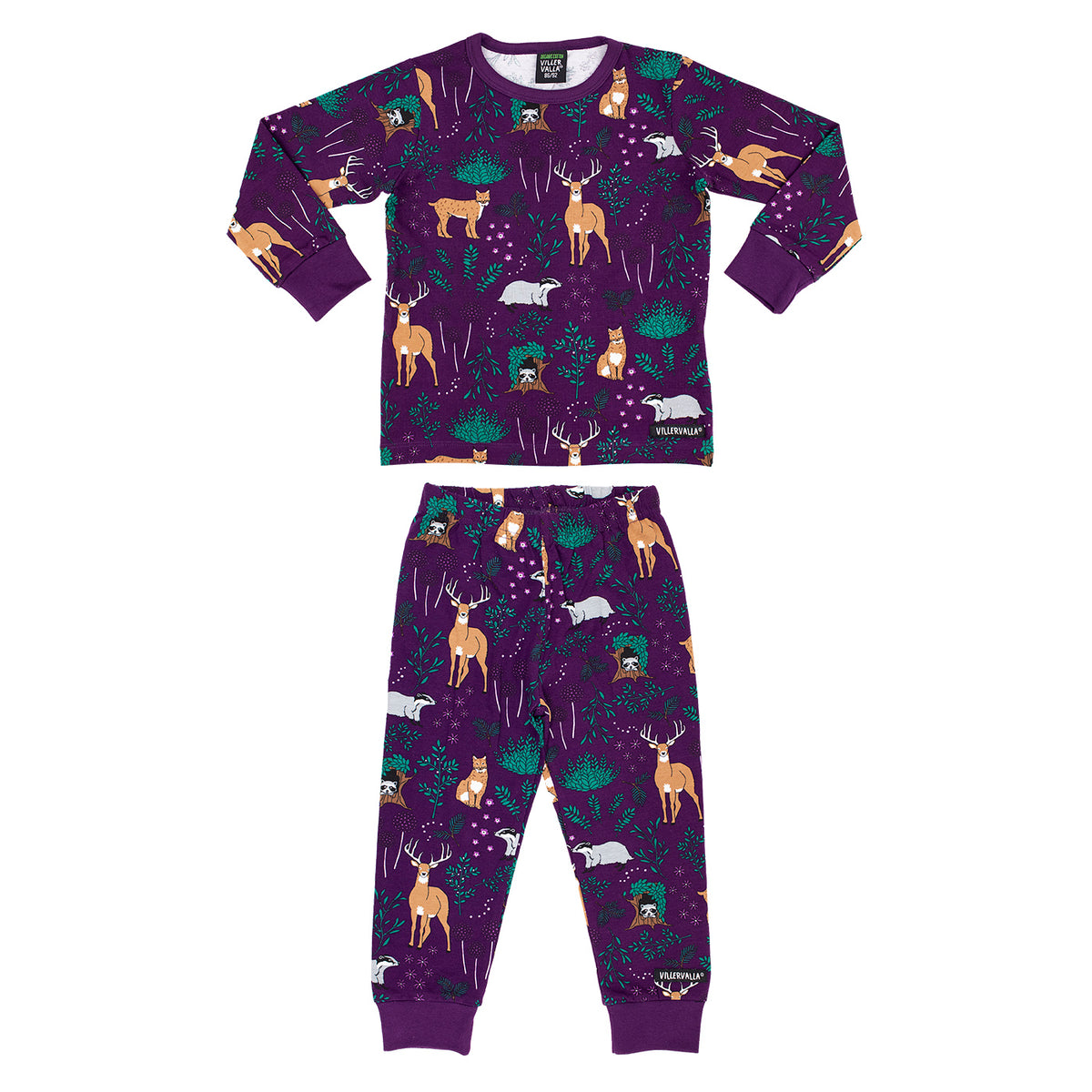 Winter Forest Long Sleeve Shirt and Pant Set - Grape-Villervalla-Modern Rascals