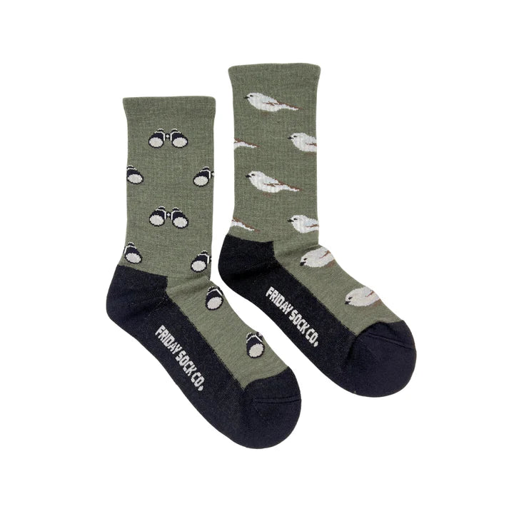 Women’s Bird & Bird Watching Merino Wool Socks-Friday Sock Co.-Modern Rascals