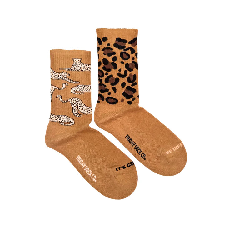 Women's Leopard & Pattern Athletic Socks-Friday Sock Co.-Modern Rascals
