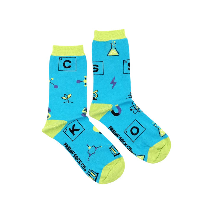 Women's Science Elements Mismatched Socks-Friday Sock Co.-Modern Rascals