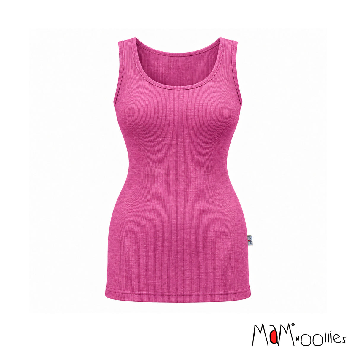 Women's Wool Tank Top - Nebula Pink-ManyMonths Nature Woolies-Modern Rascals