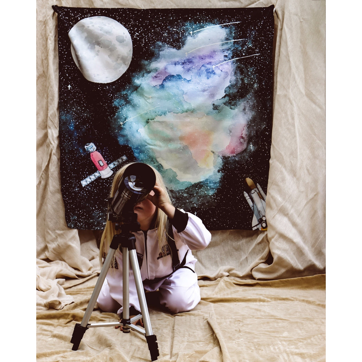 Wonderie To The Moon Playcloth-Wonderie-Modern Rascals